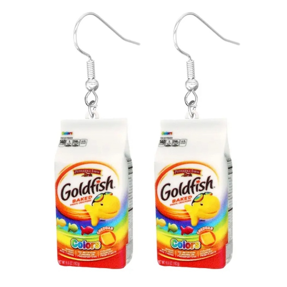 Rainbow Goldfish Acrylic Earrings